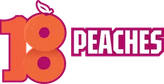 18 Peaches logo
